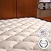 RV Mattress Topper Short King - Extra Plush Rayon from Bamboo Pad with Fitted Skirt - Mattress Cover for RV or Camper