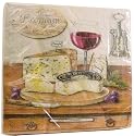 3 packs of Cheese shop Colorful Napkins Pack Luncheon Size 6.5 by 6.5 inches, pack of 20
