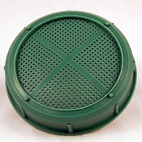 Sprouting Strainer Lid - Fits Most Wide-mouth Mason, Kerr & Ball Canning / Pickling Jars - Perfect to Use for Sprouts & Sprouting in Salads. Convert Any Standard Jar Into a Sprouter. Growing Sprouts Is Healthy & Fun.