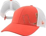 Miami Hurricanes Women's New Era Jersey Shimmer Adjustable Trucker Mesh Strapback Hat