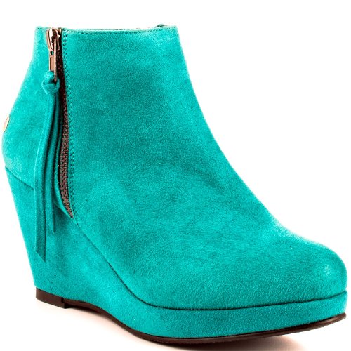 Amazon - Blink Silass Emerald Suede Bootie