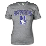 Northwestern Wildcats Women's Arch & Logo Ring Spun Short Sleeve T-shirt