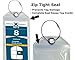 Cruise Luggage Tag Holder Zip Seal & Steel - Royal Caribbean & Celebrity Cruise