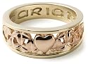 Clogau 9ct Yellow & Rose Gold CGR01 Ladies Love Vine Ring