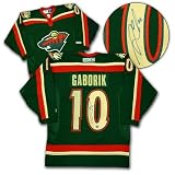 Marian Gaborik Minnesota Wild Autographed/Hand Signed Rookie Jersey