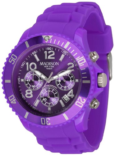 Madison New York Unisex-Armbanduhr Candy Chrono Chronograph Silikon U4362-01 Preisvergleich