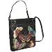 Anuschka Crsna Cross Body: Ethereal Butterfly Ebony