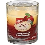 Glade 2-in-1 Candle, Creamy Custard & Blushing Apple, 4 oz (Pack of 6)