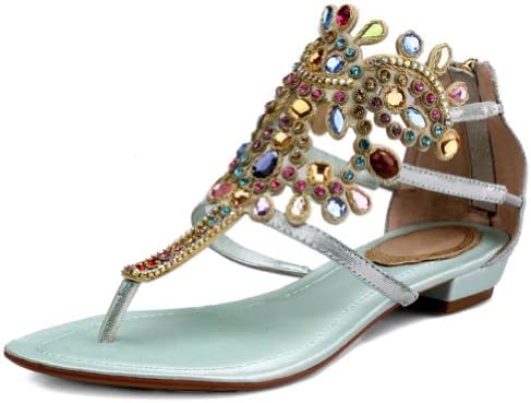 YiLianFang new 2014 Leather cowhide the lady sandals flats female sandals Woman sandals for women