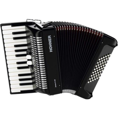 Produkt-Bild: Hohner Bravo II 48 Bass-Akkordeon (Schwarz)