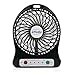 efluky 3 Speeds Portable mini LED Light Table Fan (Black)