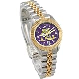 NCAA LSU Tigers Ladies Executive Watch with Stainless Steel Band