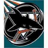 San Jose Sharks NHL Royal Plush Raschel Blanket (700 Series) (50x60)