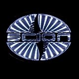 3d White Led Scion Logo Badge Light Car Trunk Emblem Sticker Lamp