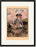 Black Framed/Matted Print 17x23, A New Turn