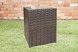Brown Outdoor All Weather Rattan Garden Square Side Table 51HM3Uuvd2L. SL160