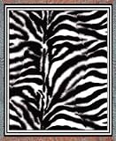 Zebra Pattern Woven Throw Blanket