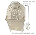 Ivenf Moroccan Style Matte White Cast Iron Handmade Square Scrollwork Candle Lantern