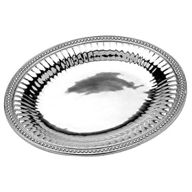 Buy Wilton Armetale Flutes and Pearls Large Oval Tray