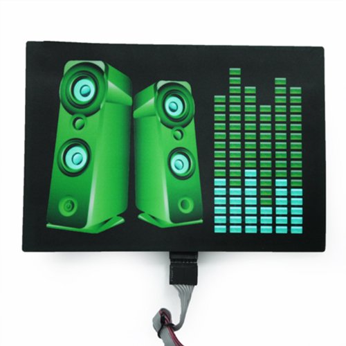 HDE Sound-Activated Rave LED Panel w/ Sensor Module - Speaker Equalizer
