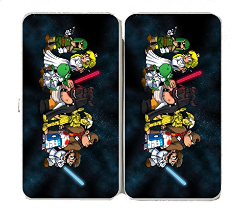 “Plumbing Wars Group” All Characters Funny Video Game & Space Movie Parody – Taiga Hinge Wallet Clutch
