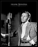 Young Frank Sinatra Only The Lonely Art White Wood-Mounted Poster Print - 24 X 36