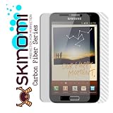 Skinomi TechSkin - Silver Carbon Fiber Film Shield & Screen Protector for Samsung Galaxy Note