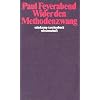 Wider den Methodenzwang (suhrkamp taschenbuch wissenschaft)