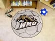 Western Michigan Broncos 29" Round Soccer Ball Floor Mat (Rug)