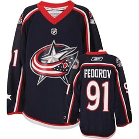 nhl blue jackets jerseys #91 Sergei Fedorov Youth Jersey