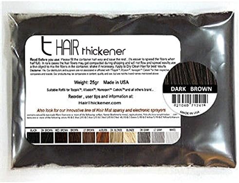 Keratin Hair Building Fibers 50 Grams Dark Brown Refill Your Caboki, Bottle Highest Grade