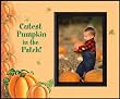 Cutest Pumpkin in the Patch Blk - Halloween Picture Frame Gift