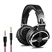 OneOdio Wired Over Ear Headphones Hi-Res Studio Monitor & Mixing DJ Stereo Headsets with 50mm Drivers and 1/4 to 3.5mm Jack for AMP Computer Recording Podcast Keyboard Guitar Laptop - Black