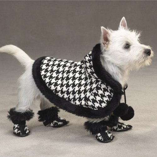 MEDIUM - BLACK - Houndstooth Boots