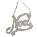 Noel Glitter Word Ornaments Set of 12