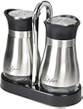 Salt and Pepper Shakers - Pepper & Salt Shakers w/ Stand, 4
