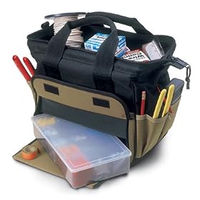 Custom LeatherCraft 1137 12 Pocket TrayTote Bag by Custom Leather Craft