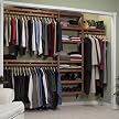 John Louis Home Standard Shelving System for 6-10 Closets - Red Mahogany (12D")