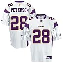Adrian Peterson Youth Jersey: Reebok White Replica #28 Minnesota Vikings Jersey