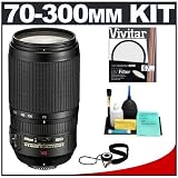 Nikon 70-300mm f/4.5-5.6G ED-IF AF-S VR [Vibration Reduction] Zoom Nikkor Lens + UV Filter + Accessory Kit for D3, D700, D300, D200, D90, D60, D40, D3x, D300s, D3000 & D5000 Digital SLR Cameras