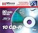 Pack de 10 CD-R vierges 90 minutes + le logiciel Applications DivX offert