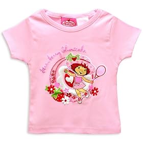 Strawberry Shortcake Toddler Slim Fit T-Shirt with Glitter