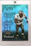 2006 Flair Showcase Football Showcase Brian Westbrook Philadelphia Eagles Football Card # 75 - Mint Condition - Shipped in Protective Display Case