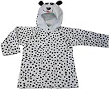 Kid's Black and White Dalmatian Puppy Dog Raincoat / Slicker