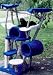 Cradle in the Sky 6 Level Rustic Cat Tree : Color BEIGE : Leg Covering NO SISAL ROPE : Size 3 CRADLES, 2 ROUND, 1 PAGODA, 1 TUNNEL
