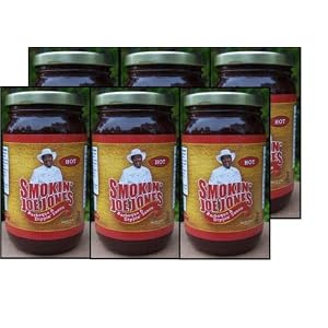 HOT Barbecue Sauce Flavor 6-pack of 18oz. Jars From Smokin