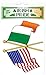 Irish-USA Flags Decal Vinyl Window Sticker