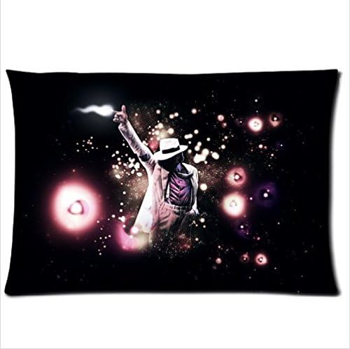 Custom Micheal Jackson Pattern Soft Satin Pillowcase,Pillow Cases 20"(W)x30"(L),Two Side Printed.