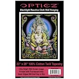 (23x28) Buddha Blacklight Reactive Cloth Wall Hanging