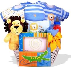 "Lion Heart" Personalized Baby Gift Basket by Kara Nessian
